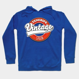 Tenerife spain vintage style logo Hoodie